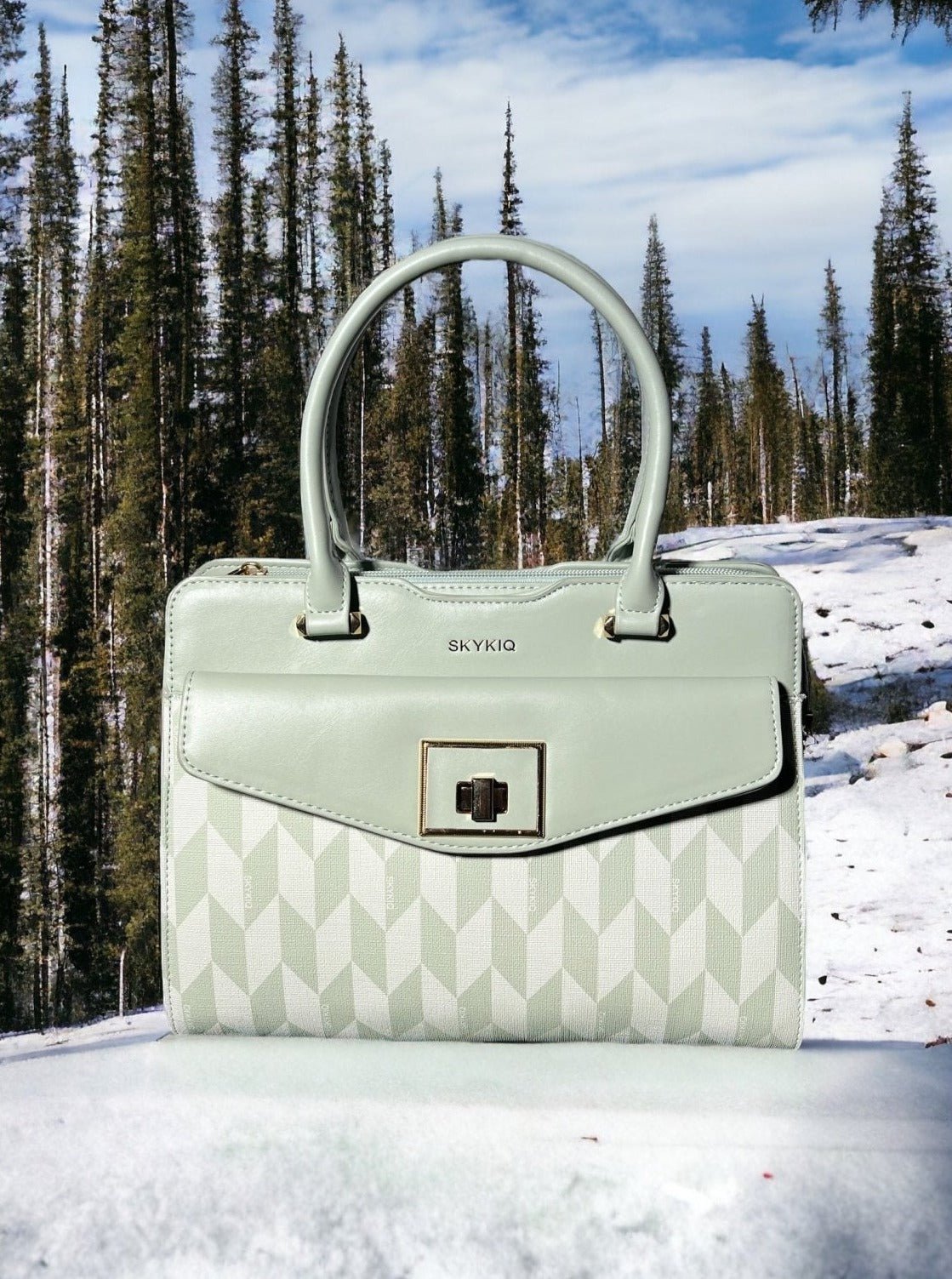 Structured Sophistication: Printed Handbags - Elevate Your Ensemble with Timeless Style - Flengo